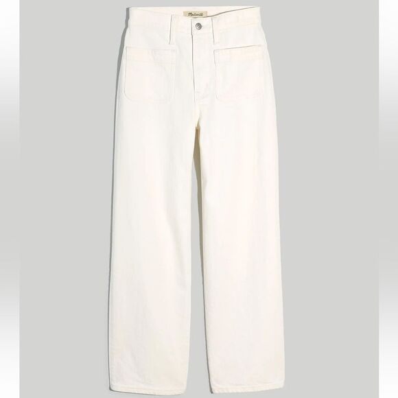 Madewell NWT Tall Perfect Vintage Wide Leg Crop Jeans 31T Patch Pocket Edition - Picture 5 of 9